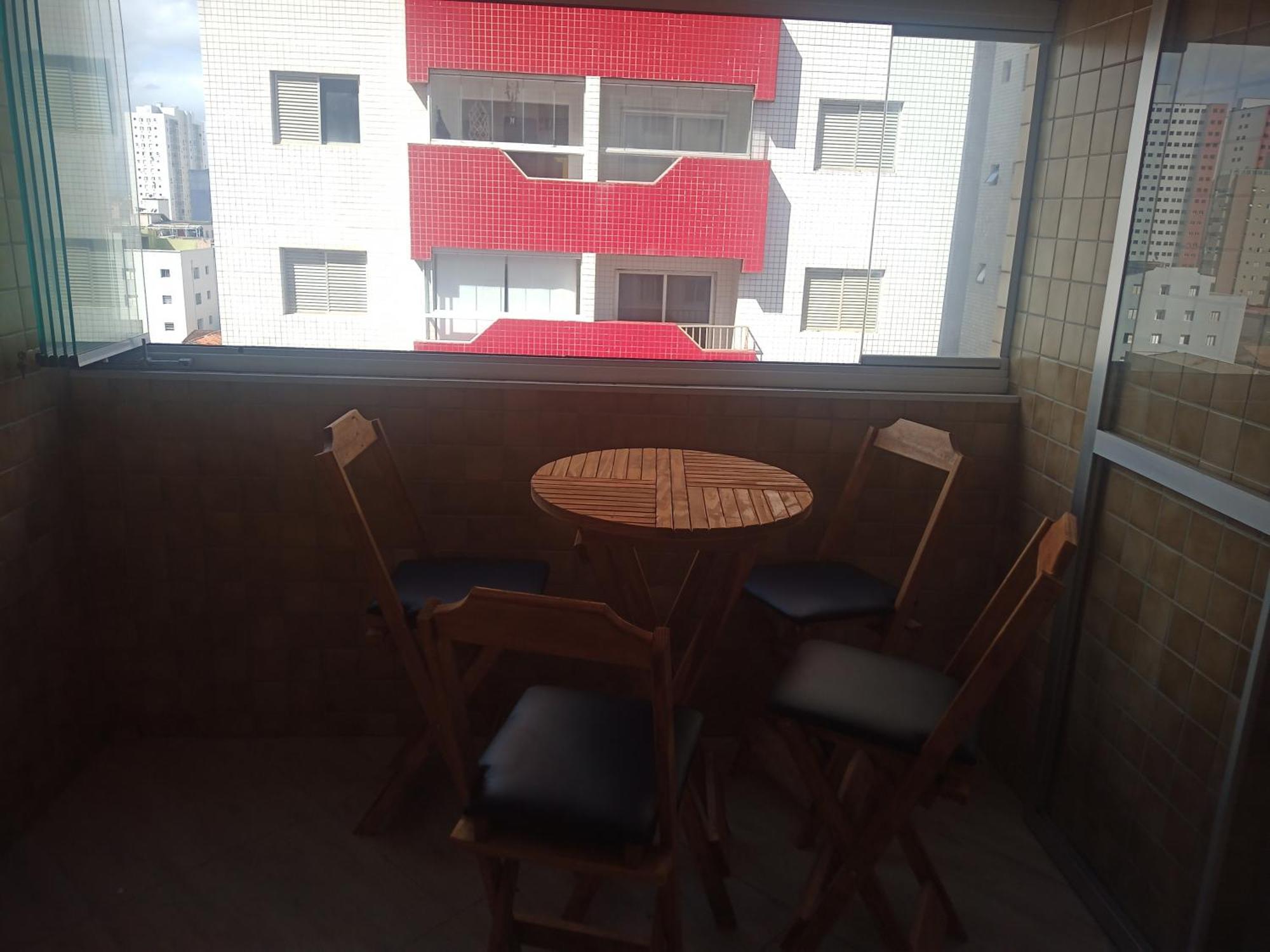 Apartamento Vista Mar Grande, Ocian Praia Grande (Santos)